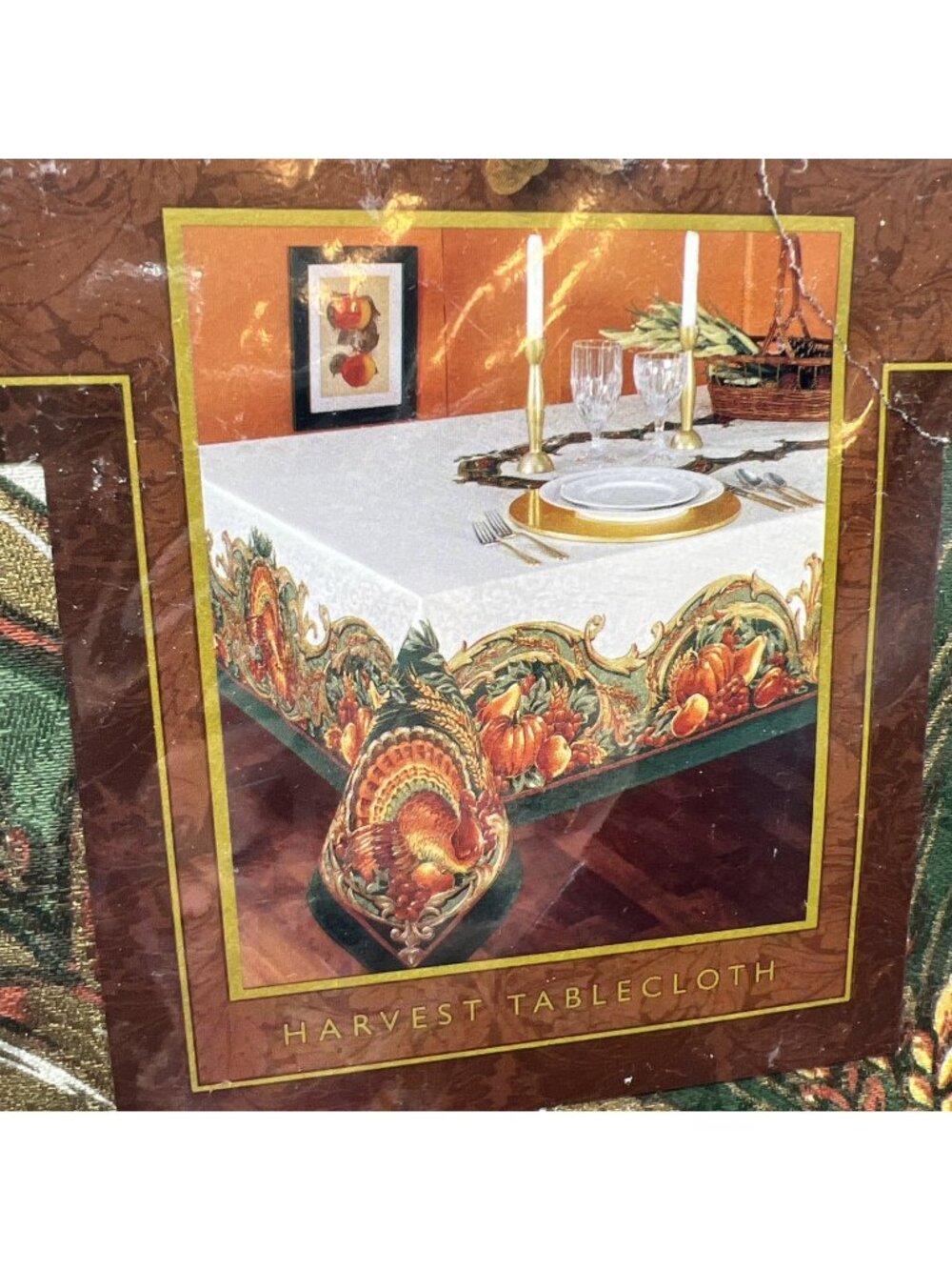 Karsten Royal Harvest Thanksgiving Tablecloth 60x104 Oblong